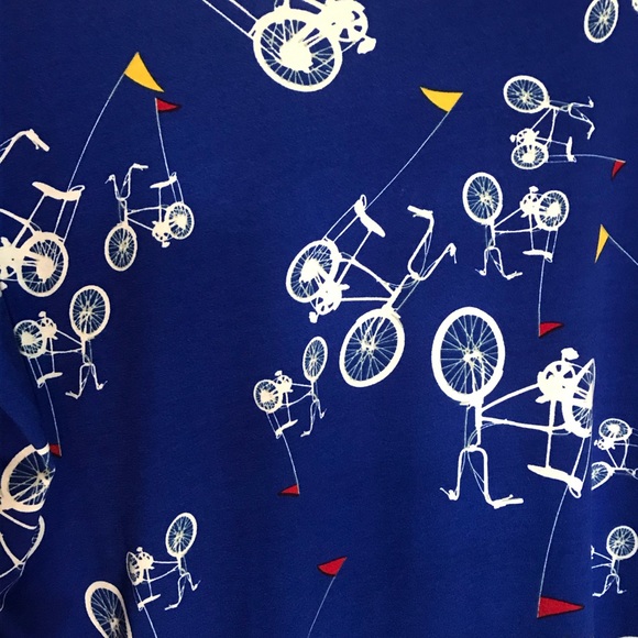 NWT Lularoe Bicycle print shirt  size XXS - Picture 3 of 4